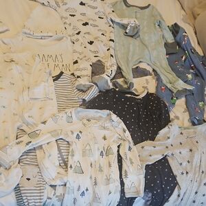 Assorted Baby Boy Onesies and Pajamas